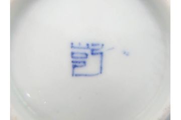 江戸期　古伊万里　染付　線描　松竹梅文　繊細なデザインと清涼感溢れるそば猪口5客セット(蕎麦猪口、湯呑、湯のみ、和食器)(R-070411)