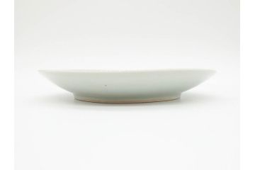江戸期　古伊万里　染付　松竹梅文　約19cm　6.3寸　落ち着きのある雰囲気と松竹梅のデザインが素敵な中皿6枚セット(和皿、和食器、六寸三分)(R-070413)