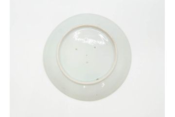 江戸期　古伊万里　染付　松竹梅文　約19cm　6.3寸　落ち着きのある雰囲気と松竹梅のデザインが素敵な中皿6枚セット(和皿、和食器、六寸三分)(R-070413)