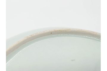 江戸期　古伊万里　染付　松竹梅文　約19cm　6.3寸　落ち着きのある雰囲気と松竹梅のデザインが素敵な中皿6枚セット(和皿、和食器、六寸三分)(R-070413)