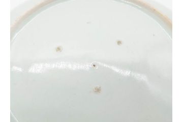 江戸期　古伊万里　染付　松竹梅文　約19cm　6.3寸　落ち着きのある雰囲気と松竹梅のデザインが素敵な中皿6枚セット(和皿、和食器、六寸三分)(R-070413)
