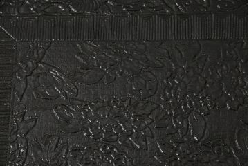 時代物　黒漆　龍図　花台(彫刻、乾漆(かんしつ)、唐物?、中国?、お膳、飾り台)(R-070434)