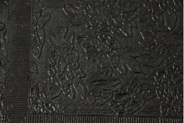 時代物　黒漆　龍図　花台(彫刻、乾漆(かんしつ)、唐物?、中国?、お膳、飾り台)(R-070434)