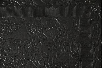 時代物　黒漆　龍図　花台(彫刻、乾漆(かんしつ)、唐物?、中国?、お膳、飾り台)(R-070434)