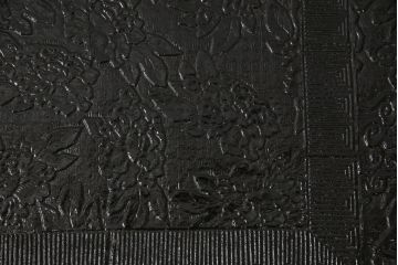 時代物　黒漆　龍図　花台(彫刻、乾漆(かんしつ)、唐物?、中国?、お膳、飾り台)(R-070434)