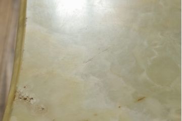 イタリアビンテージ　天板大理石　高級感ある佇まいが魅力的なセンターテーブル(リビングテーブル、ローテーブル、ヴィンテージ)(R-070436)