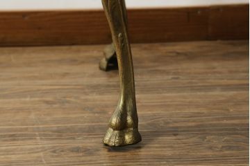 イタリアビンテージ　天板大理石　高級感ある佇まいが魅力的なセンターテーブル(リビングテーブル、ローテーブル、ヴィンテージ)(R-070436)