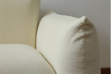 中古　arflex(アルフレックス)　MARENCO(マレンコ)　Mario Marenco(マリオ・マレンコ)　替えカバー付き　ゆったりくつろげる2人掛けソファ(二人掛けソファ、2P)(定価ソファ約53万円、カバー約6万4千円)(R-070442)