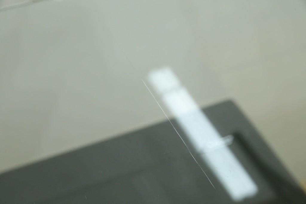 和製ビンテージ　美品　昭和レトロ　ナラ(楢)材の大振りな薄型ガラスケース　(R-070461)