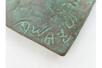 1985年　粟津潔　晴彗星　No.1　躍動感を感じる造りが魅力的なブロンズ像(少女、彫刻、置物、オブジェ)(R-070475)