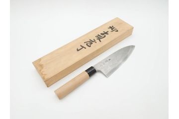 日本の名工　重房作(飯塚解房)　長期保管品　全長340mm　出刃包丁(共箱付き、ナイフ、刃物)(R-070476)