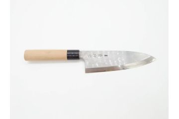 日本の名工　重房作(飯塚解房)　長期保管品　全長340mm　出刃包丁(共箱付き、ナイフ、刃物)(R-070476)