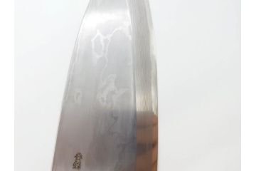 日本の名工　重房作(飯塚解房)　長期保管品　全長340mm　出刃包丁(共箱付き、ナイフ、刃物)(R-070476)
