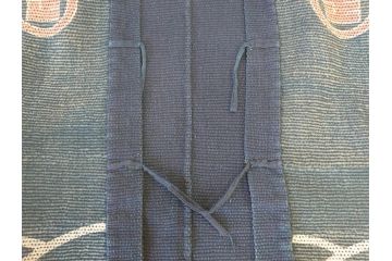 明治期　刺し子　半纏&頭巾セット(刺子、古布、消防、火消、帽子)(R-070477)