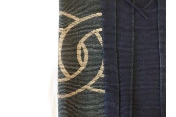 明治期　刺し子　半纏&頭巾セット(刺子、古布、消防、火消、帽子)(R-070477)