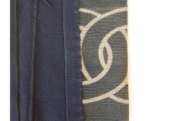 明治期　刺し子　半纏&頭巾セット(刺子、古布、消防、火消、帽子)(R-070477)