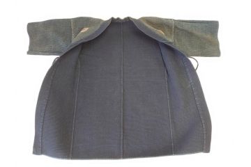 明治期　刺し子　半纏&頭巾セット(刺子、古布、消防、火消、帽子)(R-070477)