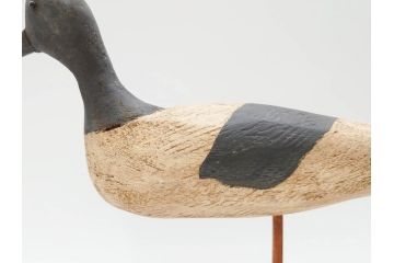 アンティーク　木彫り　鳥　つぶらな瞳が可愛らしいデコイ(置物、模型、彫刻)(R-070483)