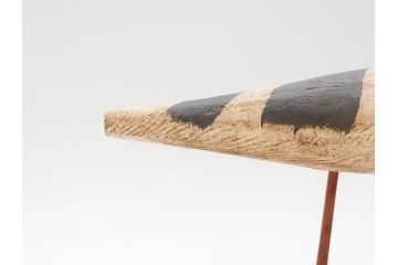 アンティーク　木彫り　鳥　つぶらな瞳が可愛らしいデコイ(置物、模型、彫刻)(R-070483)