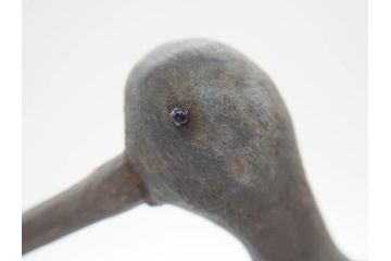 アンティーク　木彫り　鳥　つぶらな瞳が可愛らしいデコイ(置物、模型、彫刻)(R-070483)