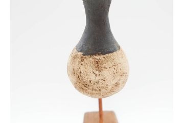 アンティーク　木彫り　鳥　つぶらな瞳が可愛らしいデコイ(置物、模型、彫刻)(R-070483)