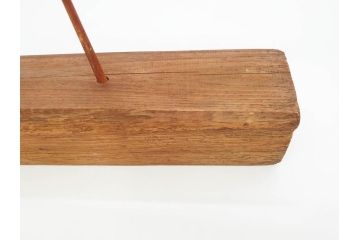 アンティーク　木彫り　鳥　つぶらな瞳が可愛らしいデコイ(置物、模型、彫刻)(R-070483)