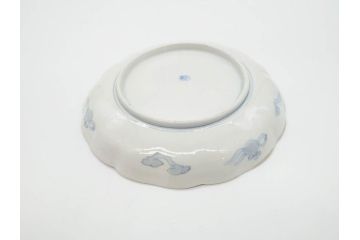 幕末期　伊万里　色絵　染付　約22cm　7寸　煌びやかな金彩が魅力的な中皿3枚セット(獅子、松竹、和食器、七寸)(R-070490)
