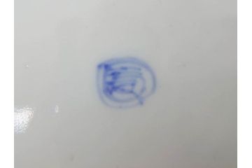 幕末期　伊万里　色絵　染付　約22cm　7寸　煌びやかな金彩が魅力的な中皿3枚セット(獅子、松竹、和食器、七寸)(R-070490)