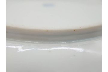 幕末期　伊万里　色絵　染付　約22cm　7寸　煌びやかな金彩が魅力的な中皿3枚セット(獅子、松竹、和食器、七寸)(R-070491)