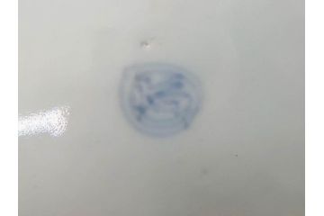 幕末期　伊万里　色絵　染付　約22cm　7寸　煌びやかな金彩が魅力的な中皿3枚セット(獅子、松竹、和食器、七寸)(R-070491)