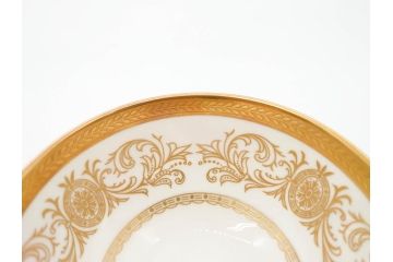 イギリス　AYNSLEY(エインズレイ)　Imperial Gold(インペリアルゴールド)　煌びやかな金の装飾が美しいカップ&ソーサー5客セット(洋食器、C&S)(R-070493)