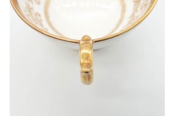 イギリス　AYNSLEY(エインズレイ)　Imperial Gold(インペリアルゴールド)　煌びやかな金の装飾が美しいカップ&ソーサー5客セット(洋食器、C&S)(R-070493)
