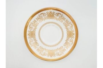 イギリス　AYNSLEY(エインズレイ)　Imperial Gold(インペリアルゴールド)　煌びやかな金の装飾が美しいカップ&ソーサー5客セット(洋食器、C&S)(R-070493)