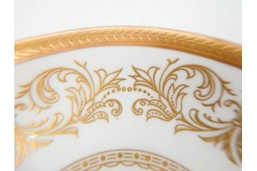 イギリス　AYNSLEY(エインズレイ)　Imperial Gold(インペリアルゴールド)　煌びやかな金の装飾が美しいカップ&ソーサー5客セット(洋食器、C&S)(R-070493)