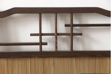 和製ビンテージ　和の趣あふれる4連衝立て(衝い立て、パーテーション、つい立て、仕切り、ヴィンテージ)(R-070521)