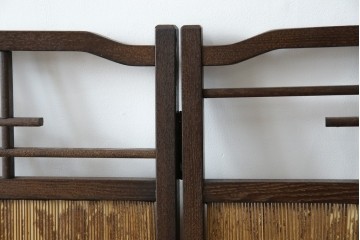 和製ビンテージ　和の趣あふれる4連衝立て　(R-070521)