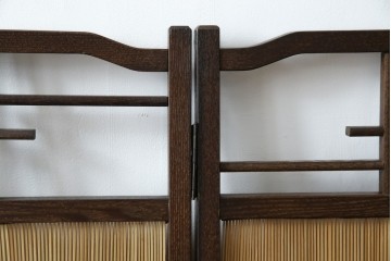 和製ビンテージ　和の趣あふれる4連衝立て　(R-070521)