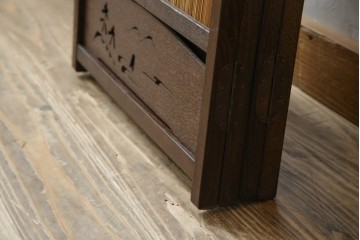 和製ビンテージ　和の趣あふれる4連衝立て　(R-070521)