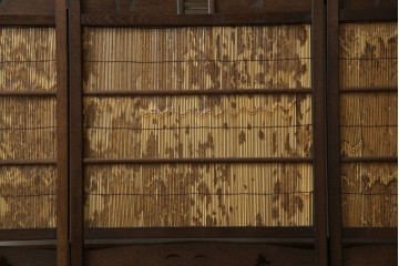 和製ビンテージ　和の趣あふれる4連衝立て　(R-070521)