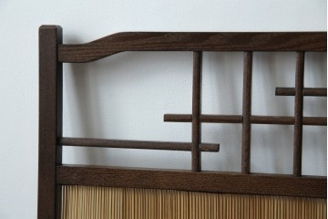 和製ビンテージ　和の趣あふれる4連衝立て　(R-070521)