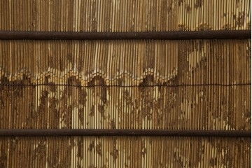 和製ビンテージ　和の趣あふれる4連衝立て　(R-070521)