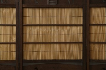 和製ビンテージ　和の趣あふれる4連衝立て　(R-070521)