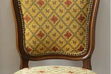 アメリカビンテージ　アメリカ輸入モデル　DREXEL HERITAGE(ドレクセルヘリテイジ)　Touraine(ツーレイン)　くつろぎの時間を演出するチェア2脚セット(椅子、イス、ダイニングチェア、ヴィンテージ)(R-070536)