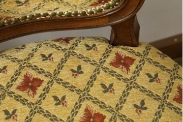 アメリカビンテージ　アメリカ輸入モデル　DREXEL HERITAGE(ドレクセルヘリテイジ)　Touraine(ツーレイン)　くつろぎの時間を演出するチェア2脚セット(椅子、イス、ダイニングチェア、ヴィンテージ)(R-070536)