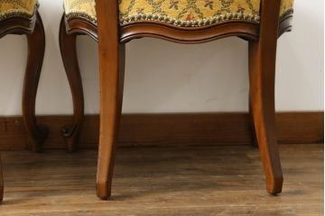 アメリカビンテージ　アメリカ輸入モデル　DREXEL HERITAGE(ドレクセルヘリテイジ)　Touraine(ツーレイン)　くつろぎの時間を演出するチェア2脚セット(椅子、イス、ダイニングチェア、ヴィンテージ)(R-070536)