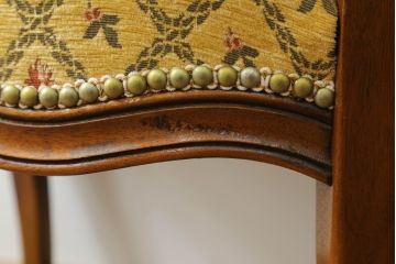 アメリカビンテージ　アメリカ輸入モデル　DREXEL HERITAGE(ドレクセルヘリテイジ)　Touraine(ツーレイン)　くつろぎの時間を演出するチェア2脚セット(椅子、イス、ダイニングチェア、ヴィンテージ)(R-070536)