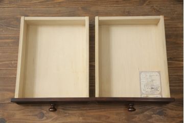 和製ビンテージ　北海道和光民芸家具　品のある佇まいが魅力のコンソールデスク(コンソールテーブル、机、在宅用、在宅ワーク、ヴィンテージ)(R-070538)