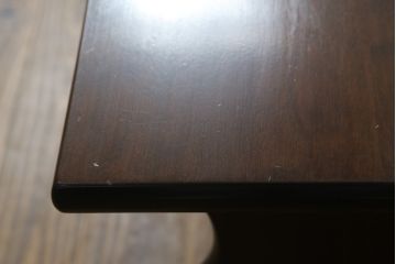 中古　美品　松本民芸家具　深みのある色合いが美しいスツールテーブル(ベンチ、長椅子、板座チェア、椅子、イス)(定価約14万円)(R-070539)