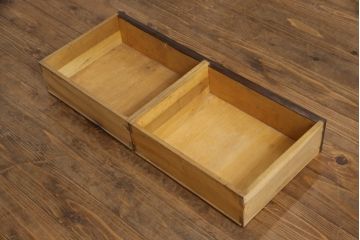 和製ビンテージ　国産　職人手作り　シックで落ち着いた佇まいが魅力的な民芸下駄箱(シューズラック、靴箱、玄関収納、玄関棚、戸棚、キャビネット、ヴィンテージ)(R-070542)