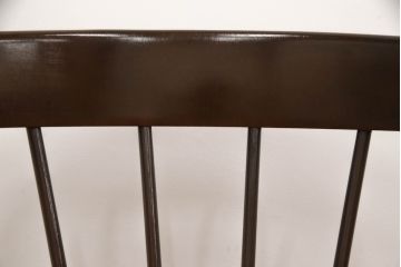 和製ビンテージ　希少デザイン!!　飛騨産業　キツツキ　重厚感ある佇まいと洗練されたデザインが美しいアームチェア(ダイニングチェア、椅子、イス、ヴィンテージ)(R-070545)